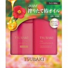SHISEIDO 資生堂 TSUBAKI OIL 山茶花極致精油保濕修護洗護套裝 洗髮精490ml + 護髮素490ml 2024年限定版 (無矽油) 163-0628